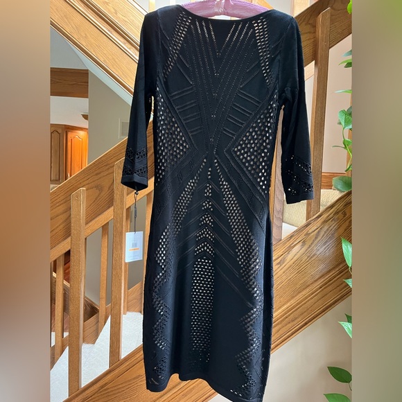 brand new Calvin Klein Long black sleeve dress size S - Picture 2 of 4